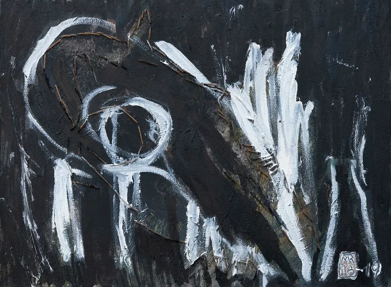 Ich bin schon da — original art by Masha Rodigina, Cologne